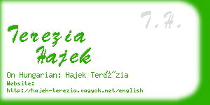 terezia hajek business card